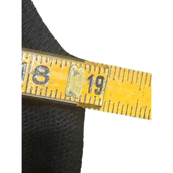 Ming Wang Sweater Vest Women L Black Faux Fur Trim Cable Knit Quiet Luxury Chic - Picture 12 of 15